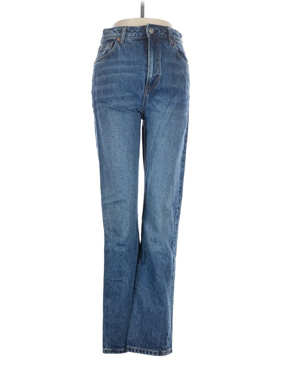 Reformation Liza Ultra High Rise Straight Jeans, Icarian Wash Size 28